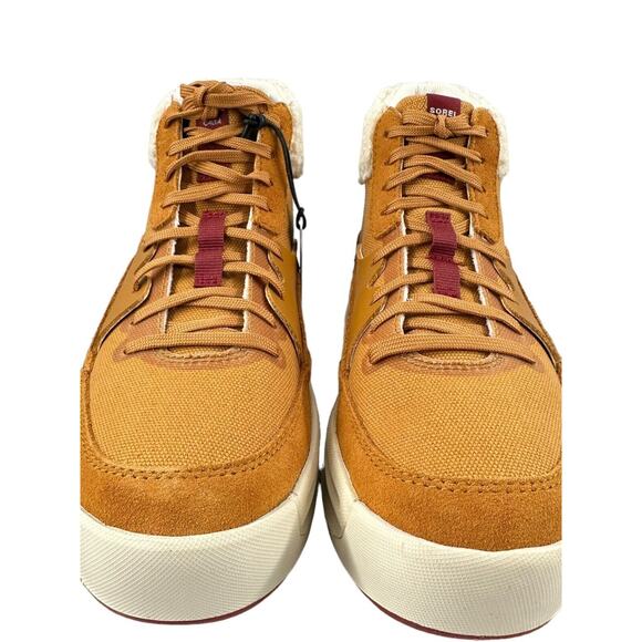 Sorel X Calia Ona 503 Mid Fur Cozy Sneaker Boot Sz 6.5 Canyon Gold /ceramic NIB - Picture 8 of 12